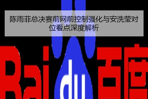 陈雨菲总决赛前网前控制强化与安洗莹对位看点深度解析